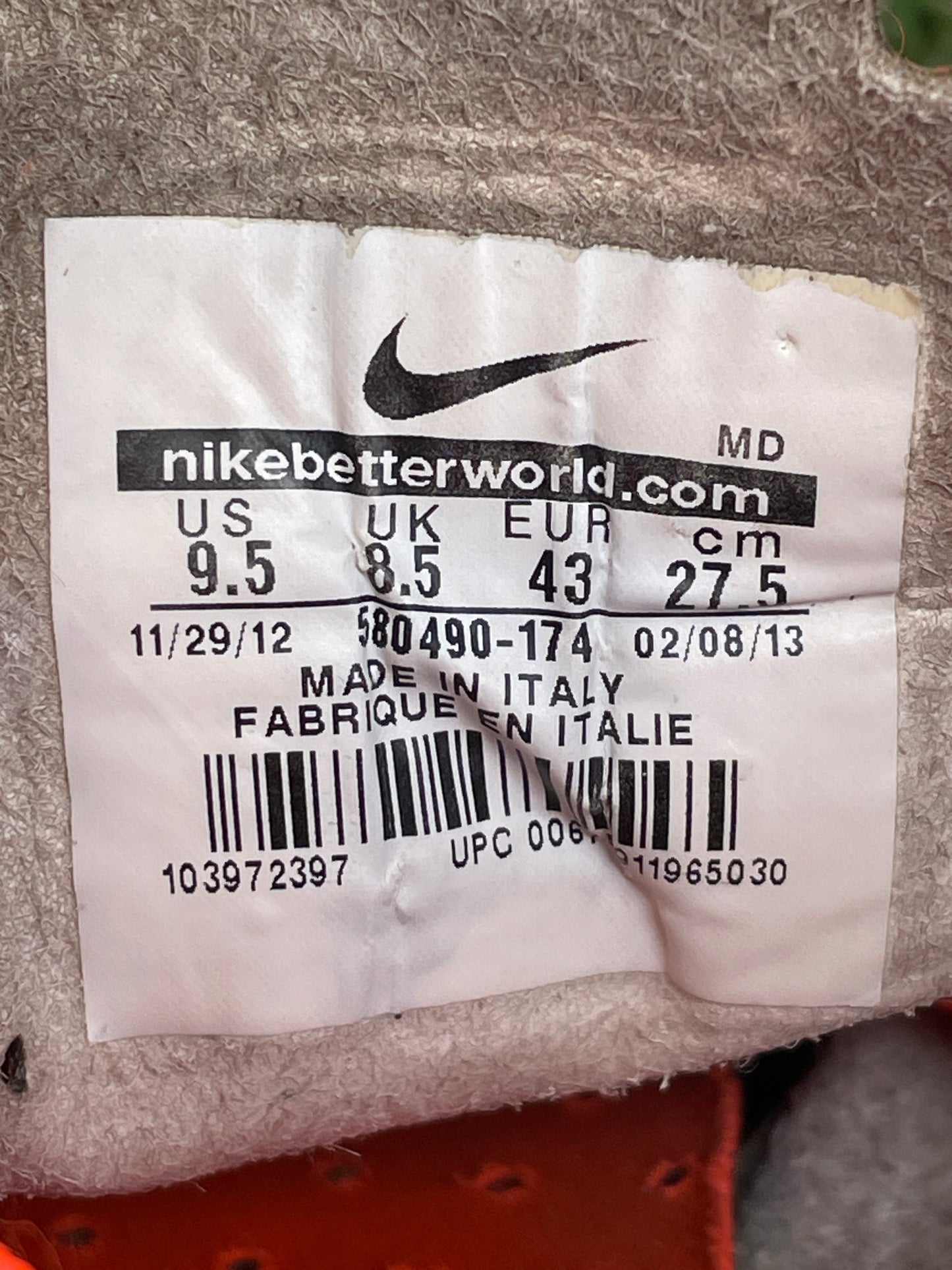 Nike Mercurial Vapor IX (9.5US)