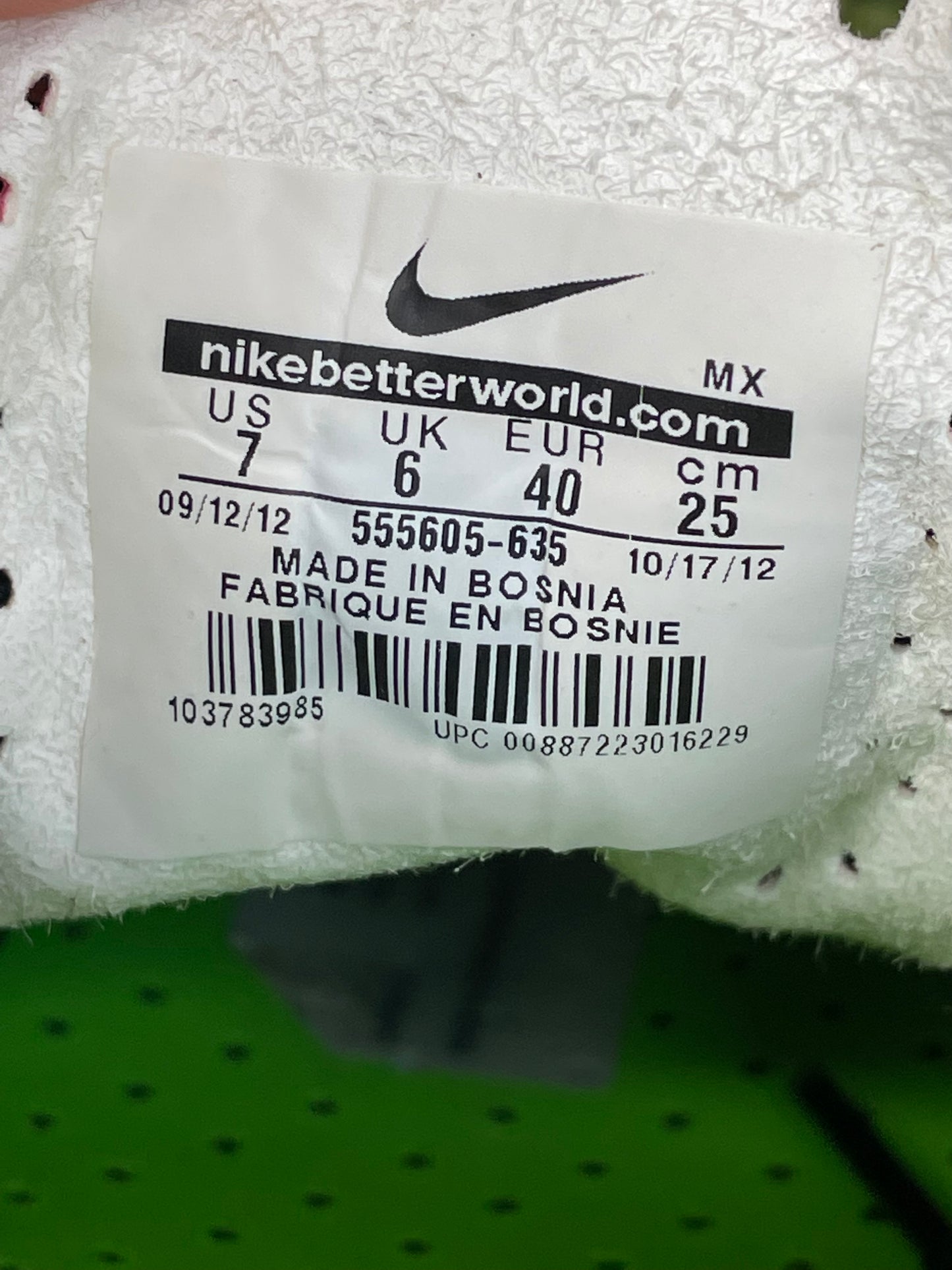 Nike Mercurial Vapor IX (7US)