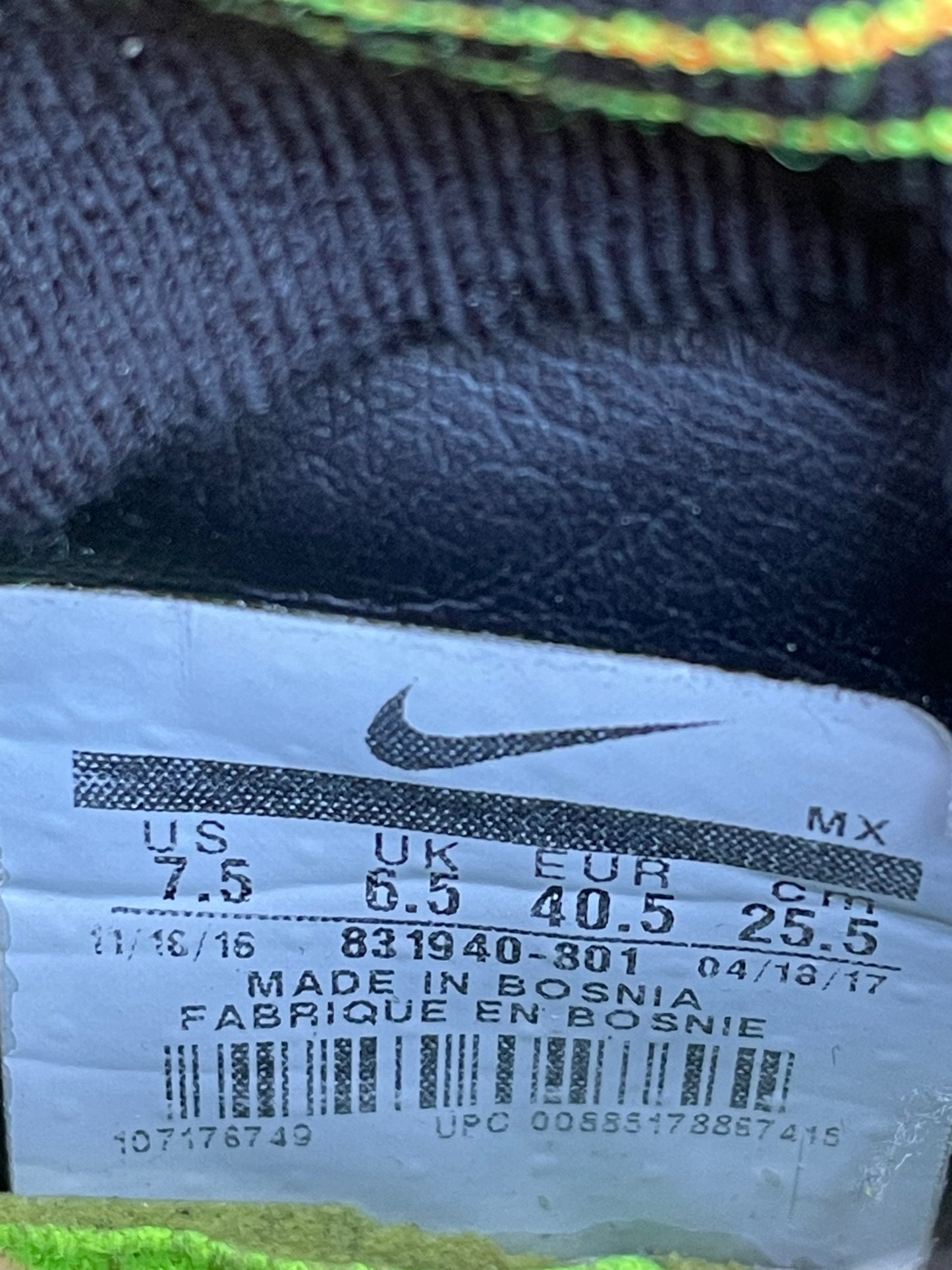 Nike Mercurial Superfly V (7.5US)