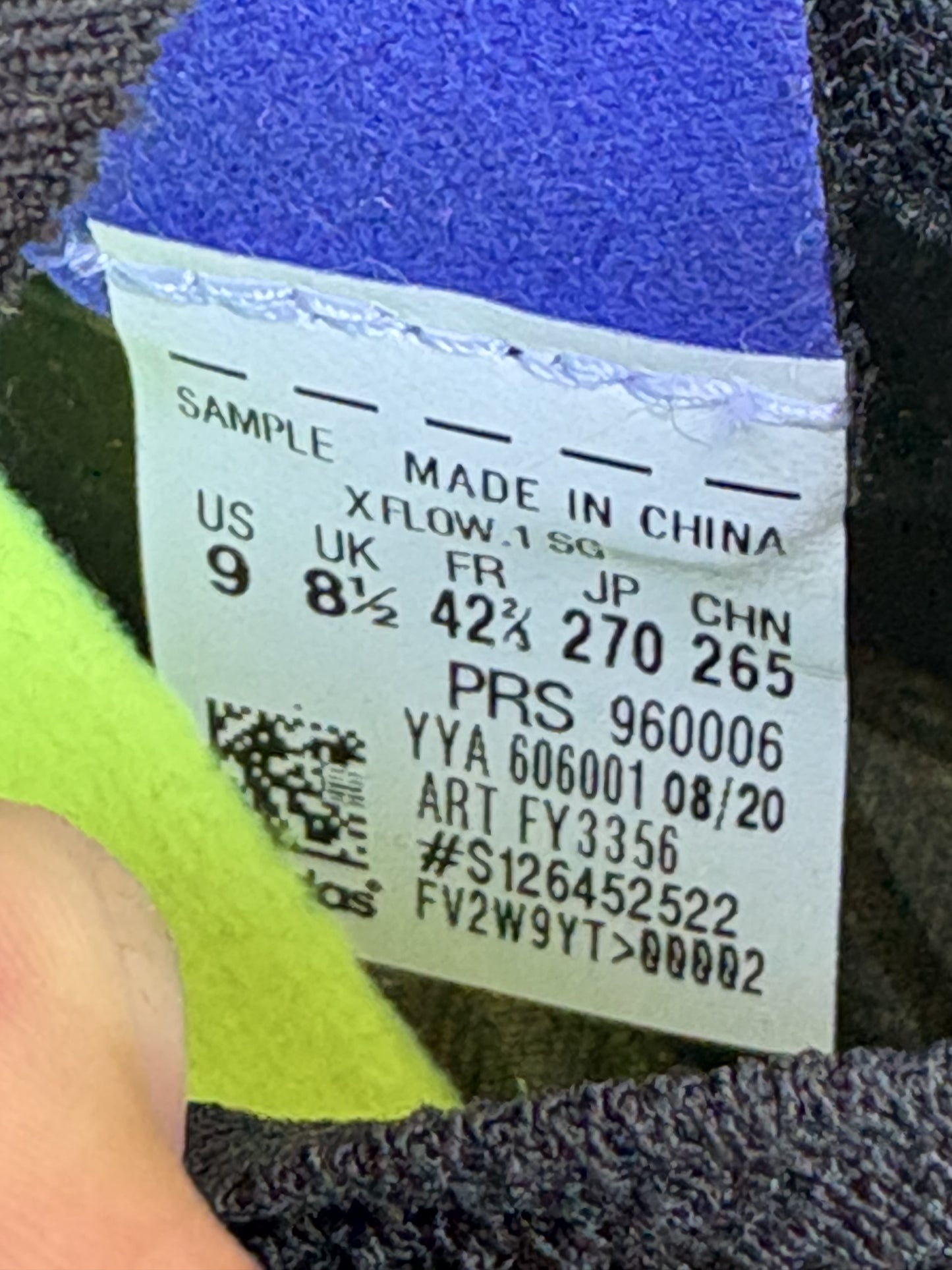 Adidas X Flow.1 'Sample' (9US)