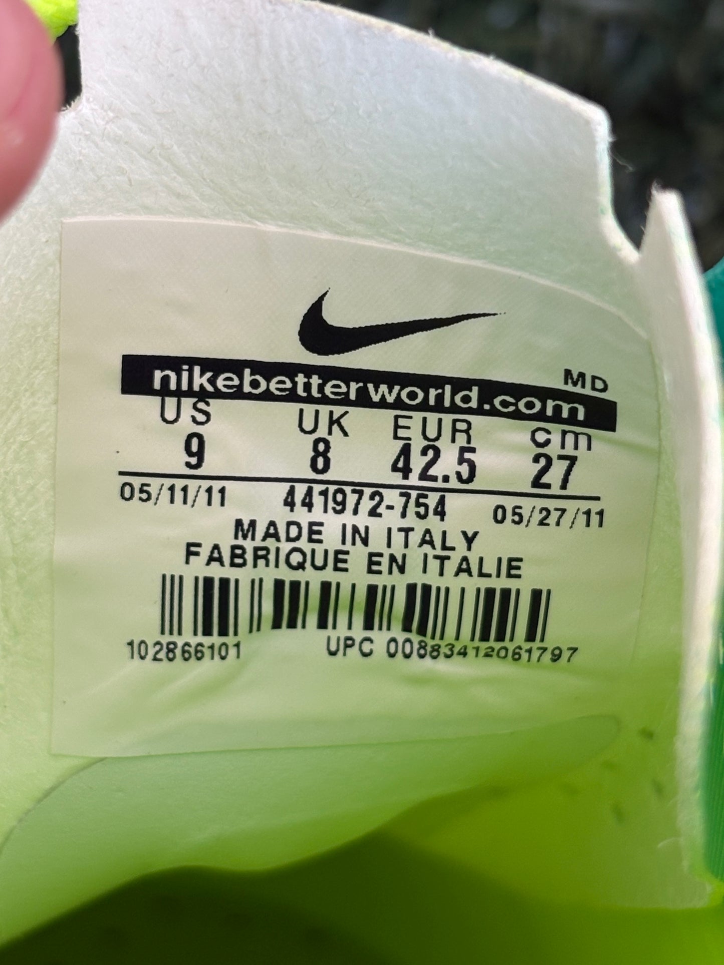 Nike Mercurial Vapor Superfly III (9US)